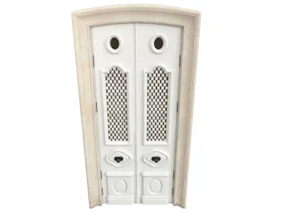 Entrance classic door 82 3D model