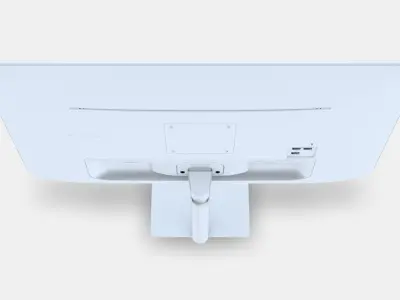 32 Inch Smart Monitor M7 M70D UHD White 3D model