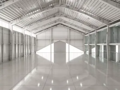 Warehouse White Office 2 3D model