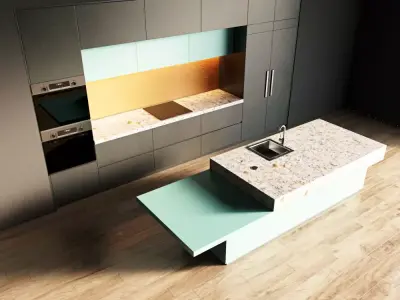 61-Kitchen1 matte 6 3D model