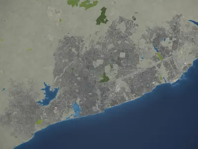 Accra Low-poly 3D model