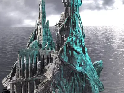 Anuket labyrinth Weaved Towers  3D model