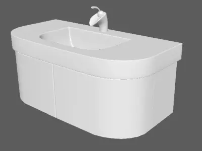 Wash Basin stand 3D model