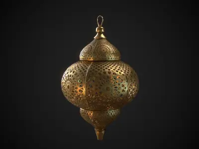 PBR Moroccan Lantern A Low-poly 3D model