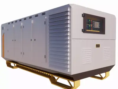 Sci-Fi Generator Futuristic Energy Power Unit 002 3D model