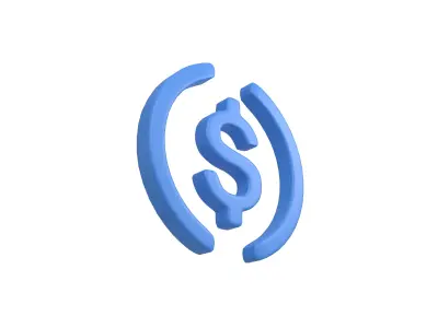 USD Coin v1 001 Low-poly 3D model