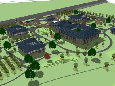 vacation spot-Resort-Fashion Leisure Hotel-0109 3D model