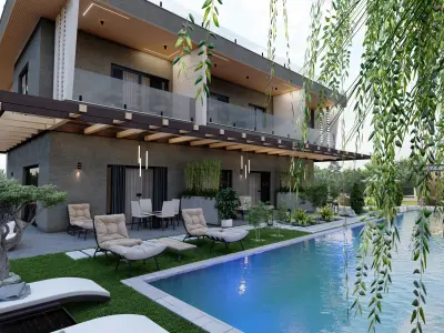 modern villa sketchup model code 58 3D model