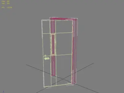 Door 9 Office Low-poly 3D model