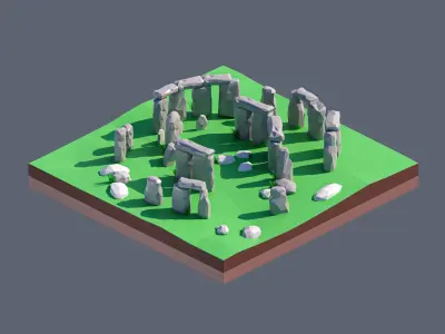 land 86A Low-poly 3D model