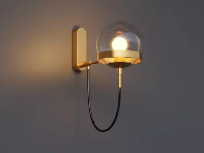 Xavier Vintage Wall Lamp 3D model