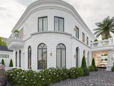 neo classical 3d model building  3D model