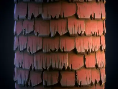 Roof tiles Stylized - VOL 03 -  SBsar - Maps Texture