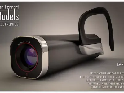 Ear Video Camera 3D model