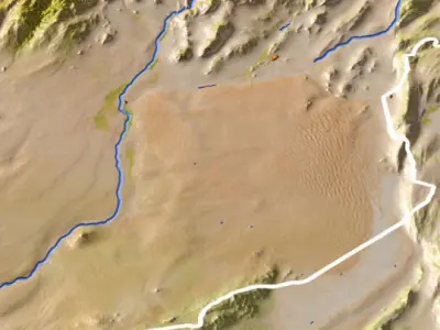 Afghanistan High Resolution 3D Relief Maps 3D model