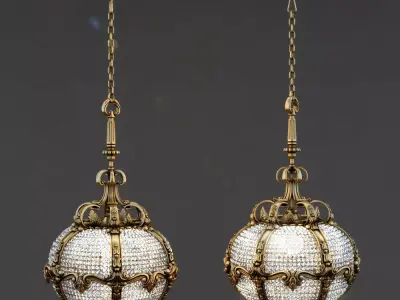 Palace Hotel chandelier 3D model
