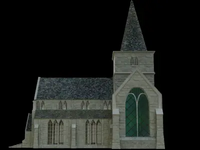 Medieval Church 3D model