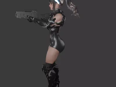 Ines Raya Future Warrior 3D print model