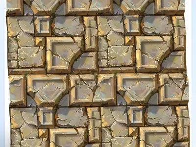 Stylized Wall Seamless Texture Texture 18