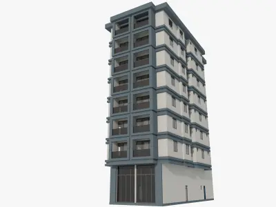 Residential Apartment Building 1 3D model