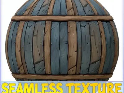 Stylized Wood Seamless Texture Texture 34