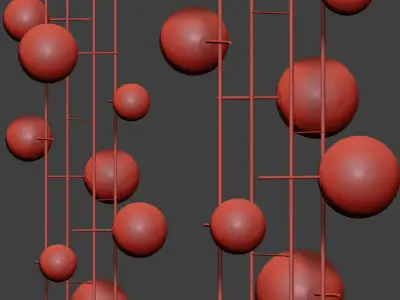 Bolle Ceiling Light 3D model purchase