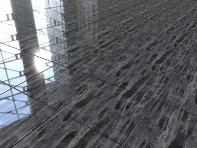 Black Marble tile PBR texture Texture