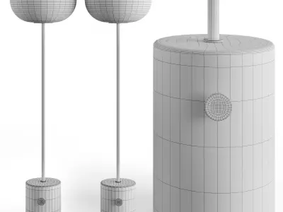 JWDA floor lamp by MenuSpace 3D model