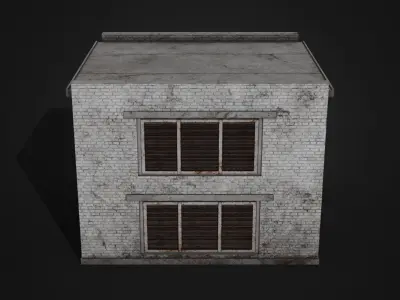 Electrical Substation Low-poly 3D model