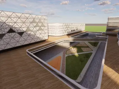 Modern City Block -A29 3D model