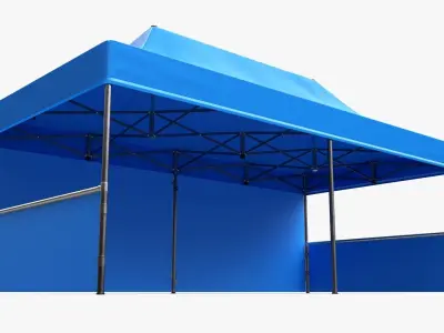Display tent mockup large 3D model