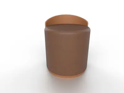 Pouf M09 Low-poly 3D model