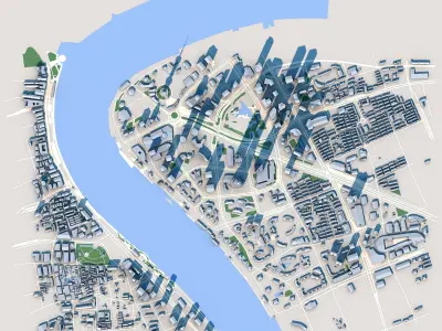 Shanghai Tower Skyscraper in Shanghai China 3D model