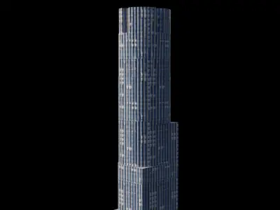 Hudson Yards 35 - NYC Low-poly 3D model
