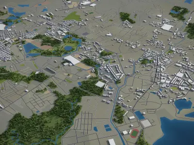 Phuket  Low-poly 3D model