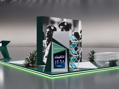 booth 6x4 open all side  Ministry of Defense 3D model