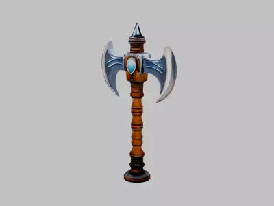 fancy axe Free low-poly 3D model