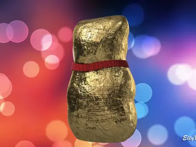 Lindt Bear Low-poly 3D model