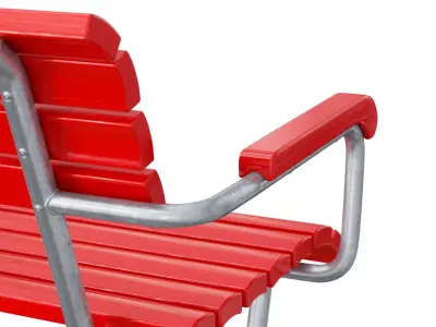 LandiRL park bench 3D model