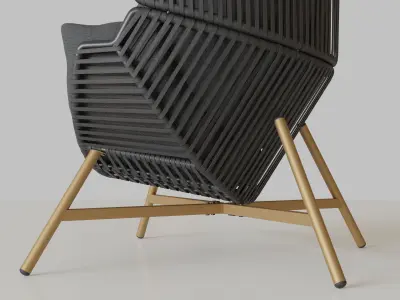 Outdoor Cocoon Chair 3D model