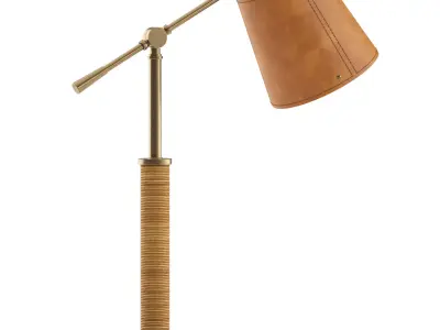 Cognac Hendrick Task Lamp 3D model
