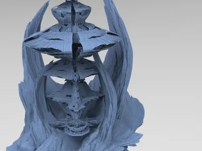 Dark Shroom tech Tower 2 3D model