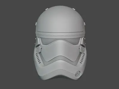 Star Wars Stormtrooper Helmet- High poly 3D model