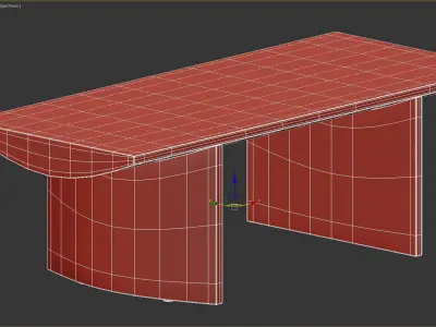 Pickford Dining Table 3D model