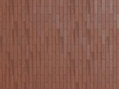 Polished Cherry Wood Plank Flooring PBR Texture