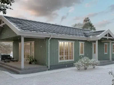 Lumion 10 scandinavian house scene and archicad sketchup 3D 3D model