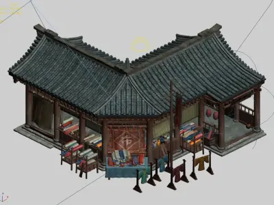 Song dynasty-Dongshi-Bozhuang 3D model