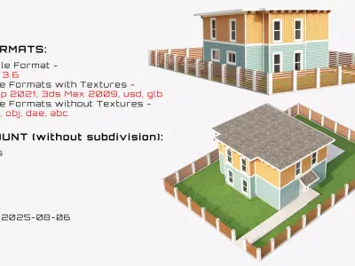 Contemporary House 12 3D model