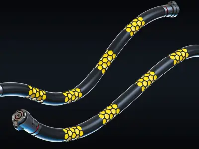 Cables and Wires set 3D model