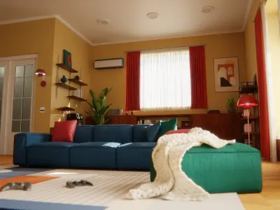 Livingroom 3D model shop